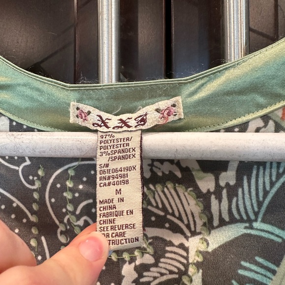 Green and Orange Bohemian Shrug Poncho - Picture 3 of 5